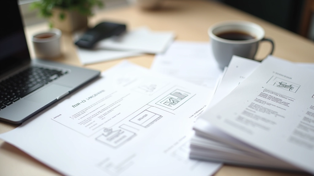 Portfolio en project planning op papier